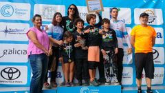 Integrantes del Club Ciclista Val do Ull, en una de las pruebas de la Copa de Eapaa