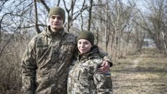 Bohdan Gordievskiy y su mujer, Anastasia, de 20 y 21 a�os respectivamente.