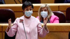 La ministra de Exteriores se�al� como ejemplo de noticias objeto de este plan que en Estados Unidos �se ha sugerido que beber lej�a� ayudaba a �combatir� el coronavirus