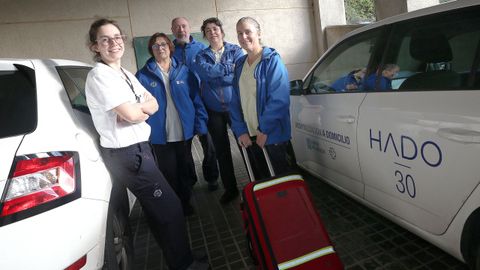 Dos médicos y tres enfermeras integran el servicio de hospitalización a domicilio de Barbanza