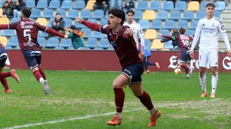 Montoro durante el partido contra el Real Madrid Castilla