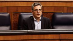 El ministro de la Presidencia, Justicia y Relaciones con las Cortes, Flix Bolaos, en el Congreso.