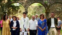 Ana Pont�n, este lunes junto a la alcaldesa de Santiago y los cabeza de lista para el 23 de julio.