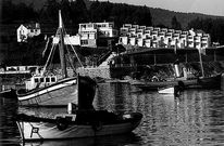 Vista del Motel original, sin el edificio nuevo, en una imagen de los a�os sesenta. 