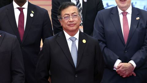 El presidente colombiano, Gustavo Petro, durante su viaje oficial a China