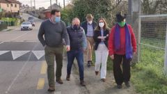 Los diputados del PP de Pontevedra visitaron el tramo junto a representantes de la Asociaci�n Amigos do Cami�o Portugu�s a Santiago