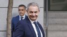 El expresidente del Gobierno Jos� Luis Rodr�guez Zapatero, a su llegada a la Audiencia Nacional para declarar como investigado.
