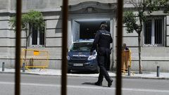 Un furg�n policial en el Tribunal Supremo