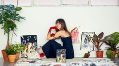 La ilustradora Mar�a Hesse