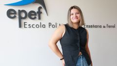 Clara Veiga se acaba de graduar en Ingenier�a Mec�nica, la carrera de la EPEF con menos alumnado femenino: solo un 11,1 %