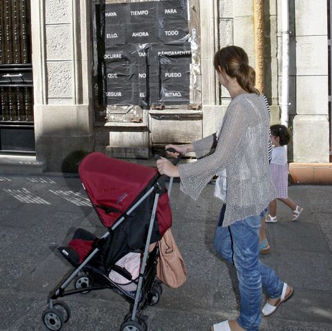Una de las obras de Kaldarte 2014 en la calle Real. 