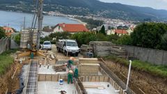 Vivienda unifamiliar en obras en el municipio de Cedeira