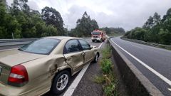 El accidente qued� estacionado ocupando un carril de circulaci�n