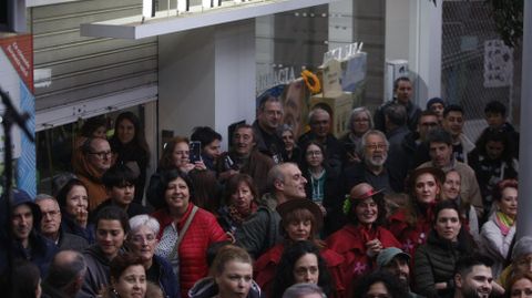 El público abarrotaba la calle Real de Quiroga este sábado durante el pregón