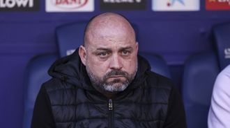 El entrenador del Espanyol, Manolo Gonz�lez, durante el partido contra el Celta.
