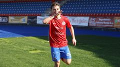 Migui celebra su reciente gol en O Couto
