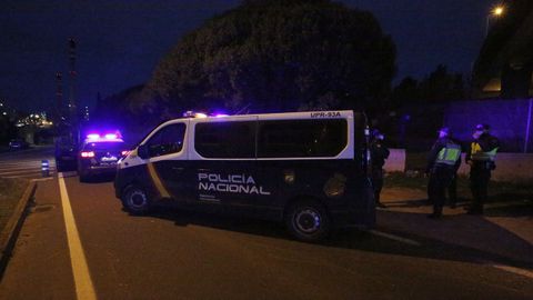 Agentes de la Polic�a Nacional en un reciente despliegue nocturno