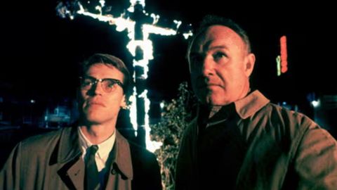 Willem Dafoe y Gene Hackman en Arde Mississippi