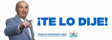 Moncho se ha popularizado por sus esl�ganes. Su mensaje del 2015 no se queda atr�s.