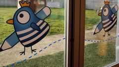 Imagen de archivo de una escuela Gali�a azul