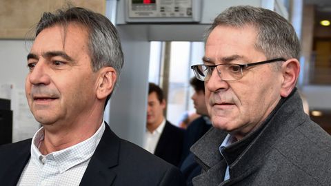 Bruno Odos y Pascal Fauret, copiloto y piloto del avi�n en el que fue intervenida la coca�na
