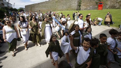 El desfile escolar del Arde Lucus