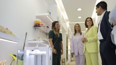 Raquel Su�rez, Sandra V�zquez, Elena Rivo y Gabriel Al�n en la tienda Suagongo