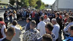 Segunda jornada de Navantia en el dique seco por la huelga de auxiliares