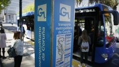 Transporte metropolitano, parada de Entrejardines en A Coruña