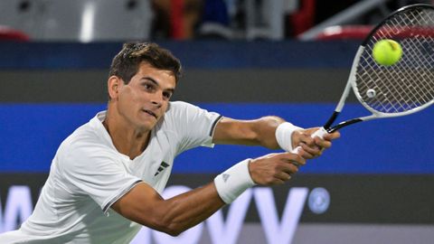 Rafa J�dar, durante el partido contra Jiri Lehecka en Canad�