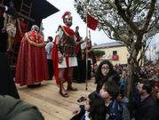 El Desenclavo se celebr� en el atrio de Santa Mar�a. 