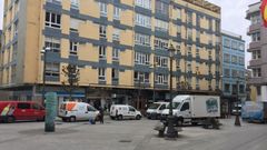 La Praza de Arman� este mediod�a en Lugo