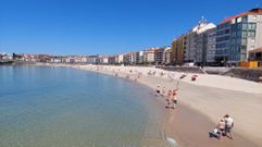 La playa de Silgar, en Sanxenxo, es el principal atractivo para los turistas en verano