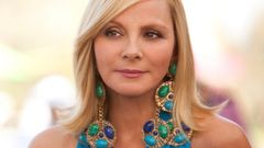 La actriz Kim Cattrall interpretando a Samantha Jones