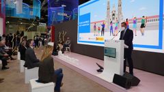 El secretario de Estado de Turismo, Fernando Vald�s, en la presentaci�n del Plan Xacobeo Next Generation en Fitur.