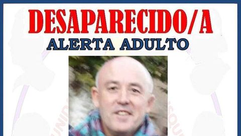 Cartel con el que se busca a Alejandro Villa, desaparecido en Tineo