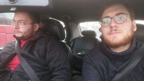Giuseppe y Francesco, italianos que fueron a Ruman�a, para buscar a la novia de Francesco, Ilona, que es ucraniana