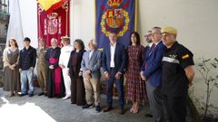 Autoridades y homenajeados durante el acto en la Subdelegaci�n de Defensa de Ourense