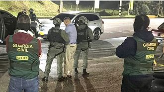 Jhon Henry Gonz�lez, apodado Medio Labio, detenido en Medell�n tras una investigaci�n con la Guardia Civil y la Polic�a Nacional de Colombia; envi� en el barco Karar 3.824 kilos en el 2020 a Galicia.