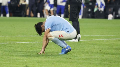 Yoel Lago se lamenta tras la derrota de su equipo frente a la Juventus.