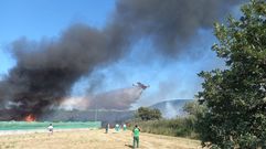 El incendio del punto limpio de Monforte