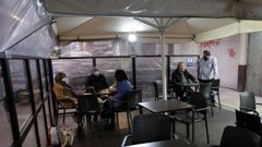 Terraza de As Lanchi�as, en Nicomedes Pastor D�az.