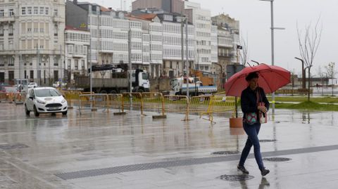 Retirada de las vallas de la Marina 