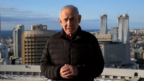 El primer ministro israel�, Benjamin Netanyahu
