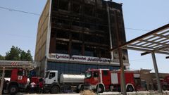 El centro comercial de Kut donde se origin el incendio que deja ms de 60 vctimas.