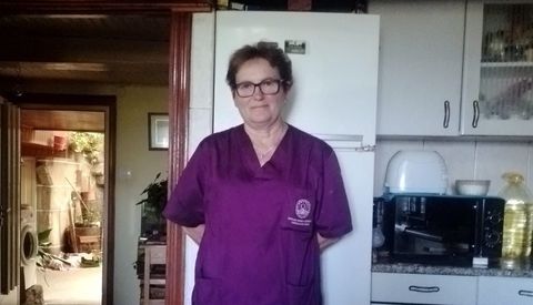 Mari Cruz Losada, trabajadora del servicio de ayuda en el hogar de A Bola.