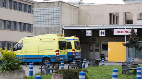 La entrada a Urxencias en el hospital de Burela
