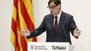 El presidente de Catalu�a, Salvador Illa, en un acto