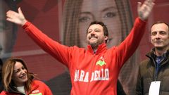 Salvini lleva semanas de campa�a en la regi�n Emilia Roma�a