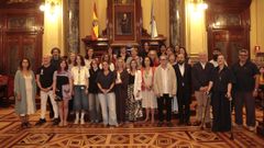 El instituto Eusebio da Guarda recibi� en el sal�n de plenos de A Coru�a el Premio Tom�s F�bregas